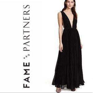 Fame and Partners Allegra pleated dress